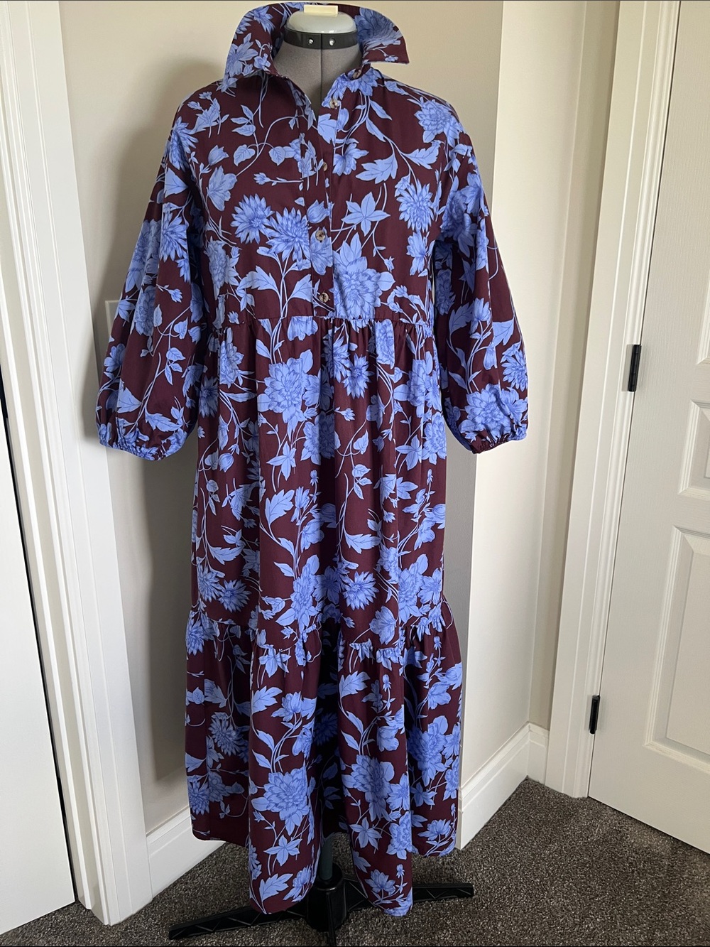 Maeve Bettina Cotton Midi Shirtdress